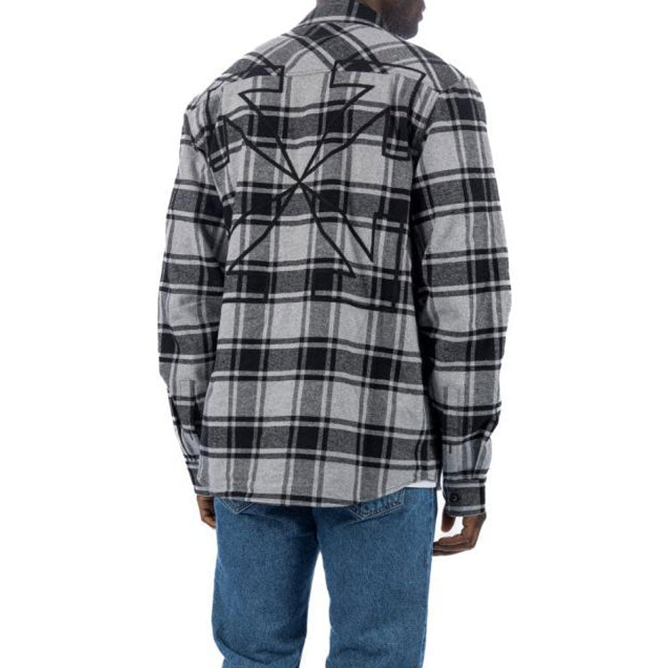 Off-White Arrows Checked Flannel Shirt OMGA133S23FAB0010810
