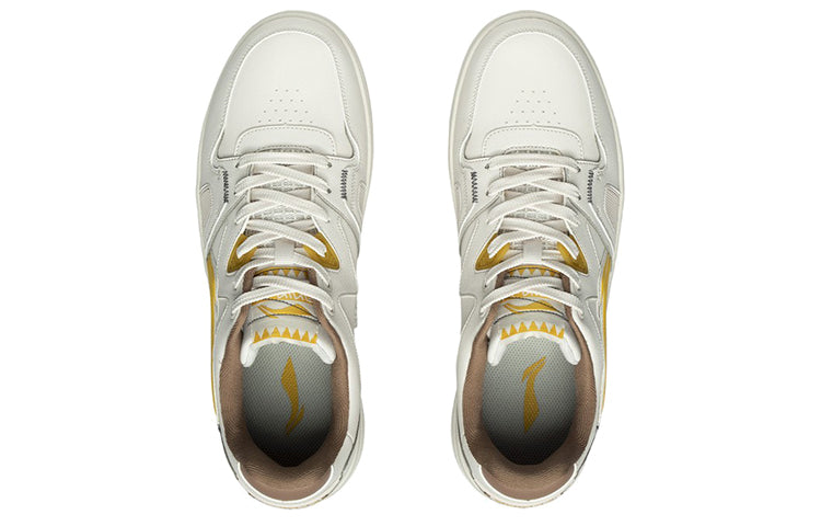 Li-Ning Sports Fashion Skateboarding 'White Yellow' AGCR317-4