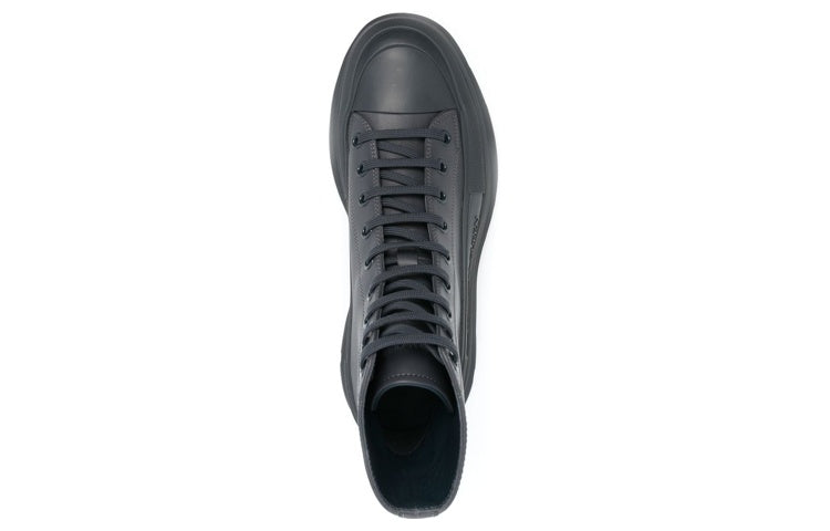 Alexander McQueen Tread Slick Boots 'Leather Anthracite Grey' 705661WHZ621185