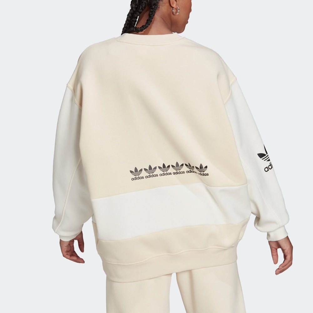 (WMNS) adidas Originals Trefoil Logo Sweatshirts 'White' H20451