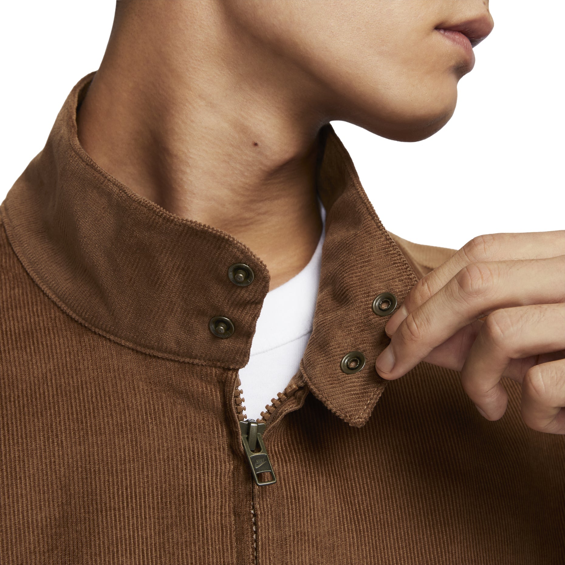 Nike Sportswear Club Corduroy Harrington Jacket Asia Sizing 'Light British Tan' FZ0632-281