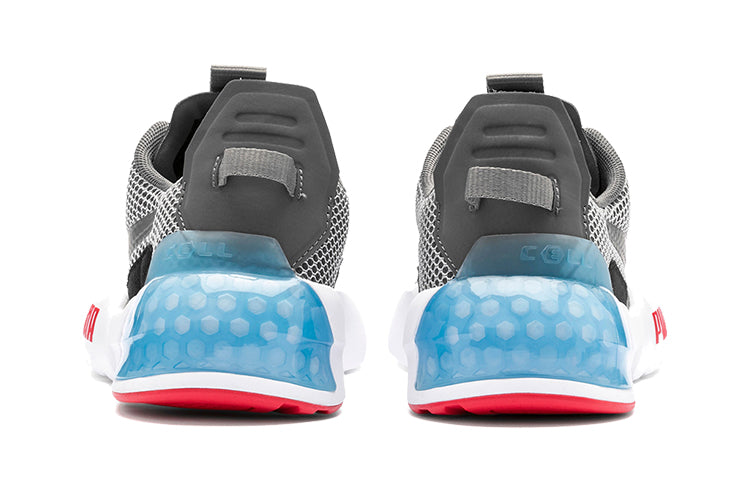 (GS) PUMA Cell Phase Low Top Running Shoes Grey/White/Blue 192830-01