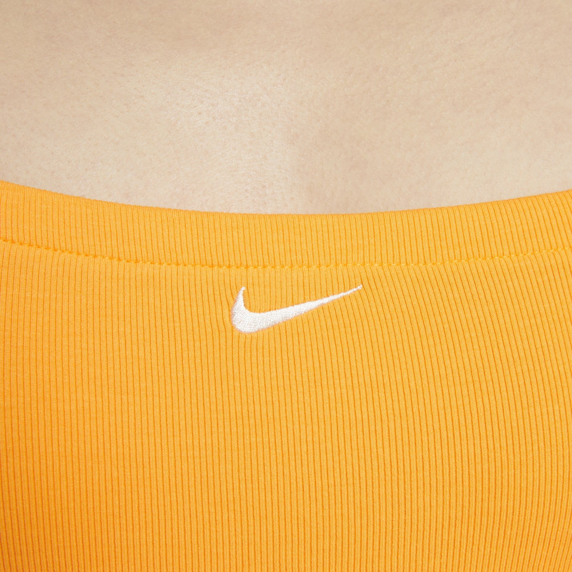 (WMNS) Nike Sportswear Chill Knit Tight Mini-Rib Cami Dress 'Yellow' FN4158-717