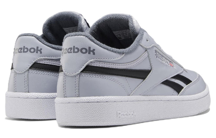 Reebok Club C Revenge Low Tops Casual Skateboarding Shoes Unisex Gray Black EF3221