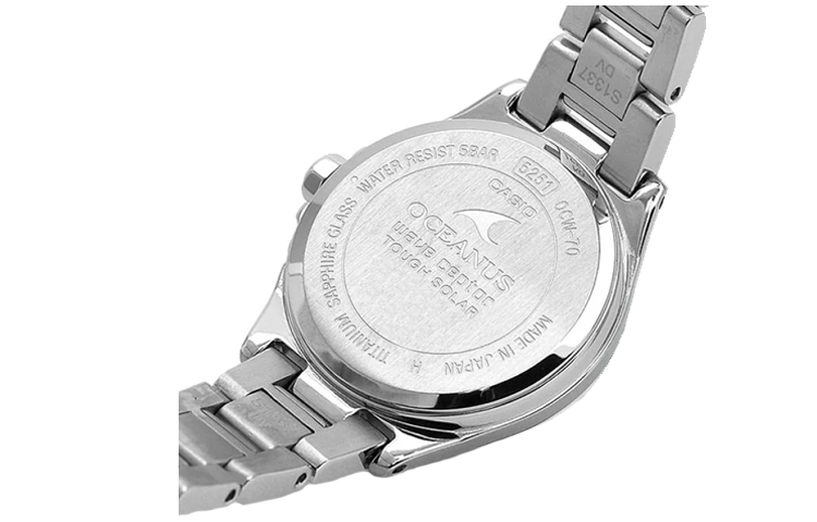 Casio Oceanus Analog Watch 'Silver Navy Blue' OCW-70J-1AJF