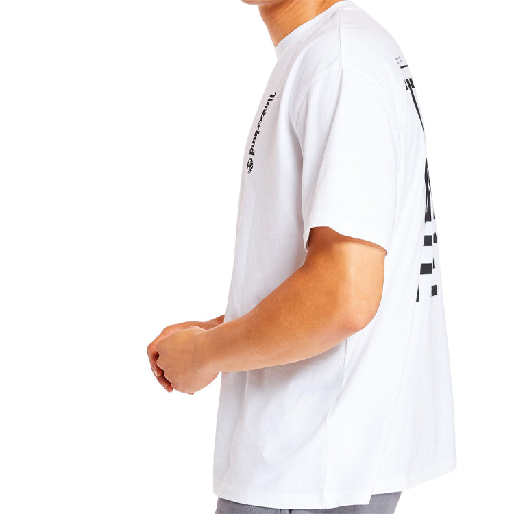 Men's Timberland SS20 Slogan Printing Short Sleeve White A28NN100