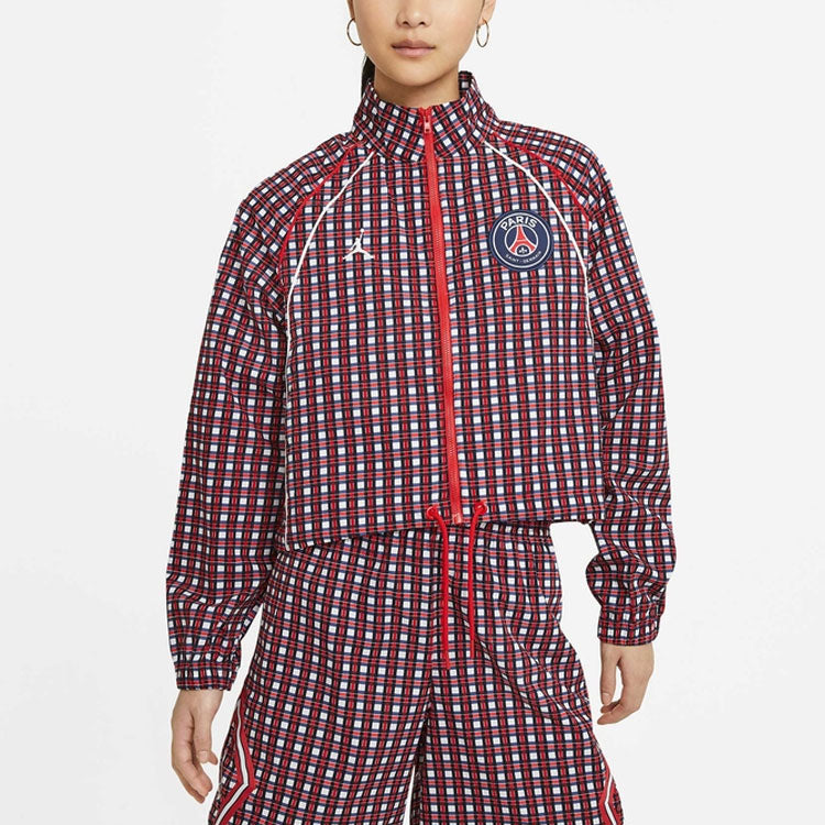 (WMNS) Air Jordan x Paris Saint-Germain Jacket Red DC0448-657