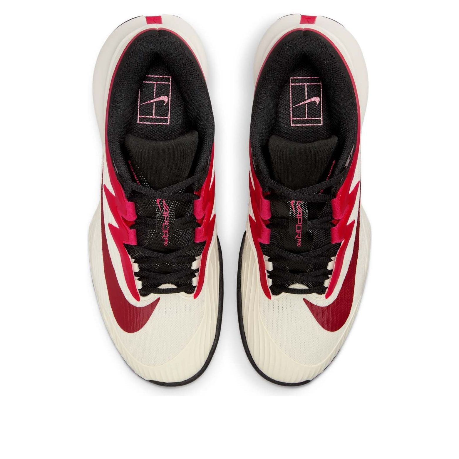(WMNS) Nike Court Air Zoom Vapor Pro 3 HC 'Pale Ivory Sail Team Red Rush Pink' FZ2158-104