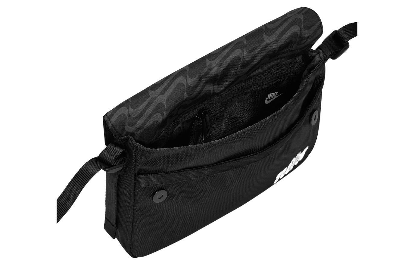 Nike Large Capacity Athleisure Casual Sports Shoulder Bag Messenger Bag Unisex Pure Black DQ5701-010