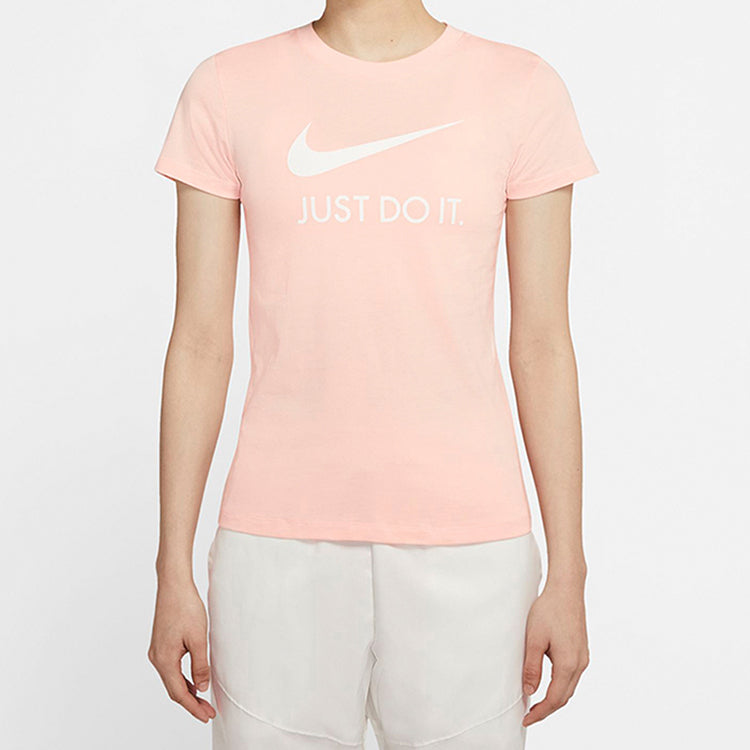 (WMNS) Nike Sportswear JDI Slim Slim Fit Short Sleeve Washed coral red CI1384-664