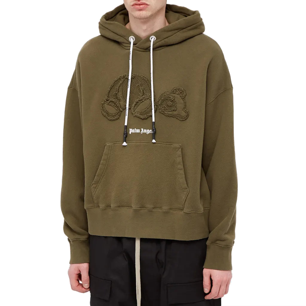 Palm Angels SS21 Gd Bear Hoodie 'Military' PMBB058S21FLE0055601