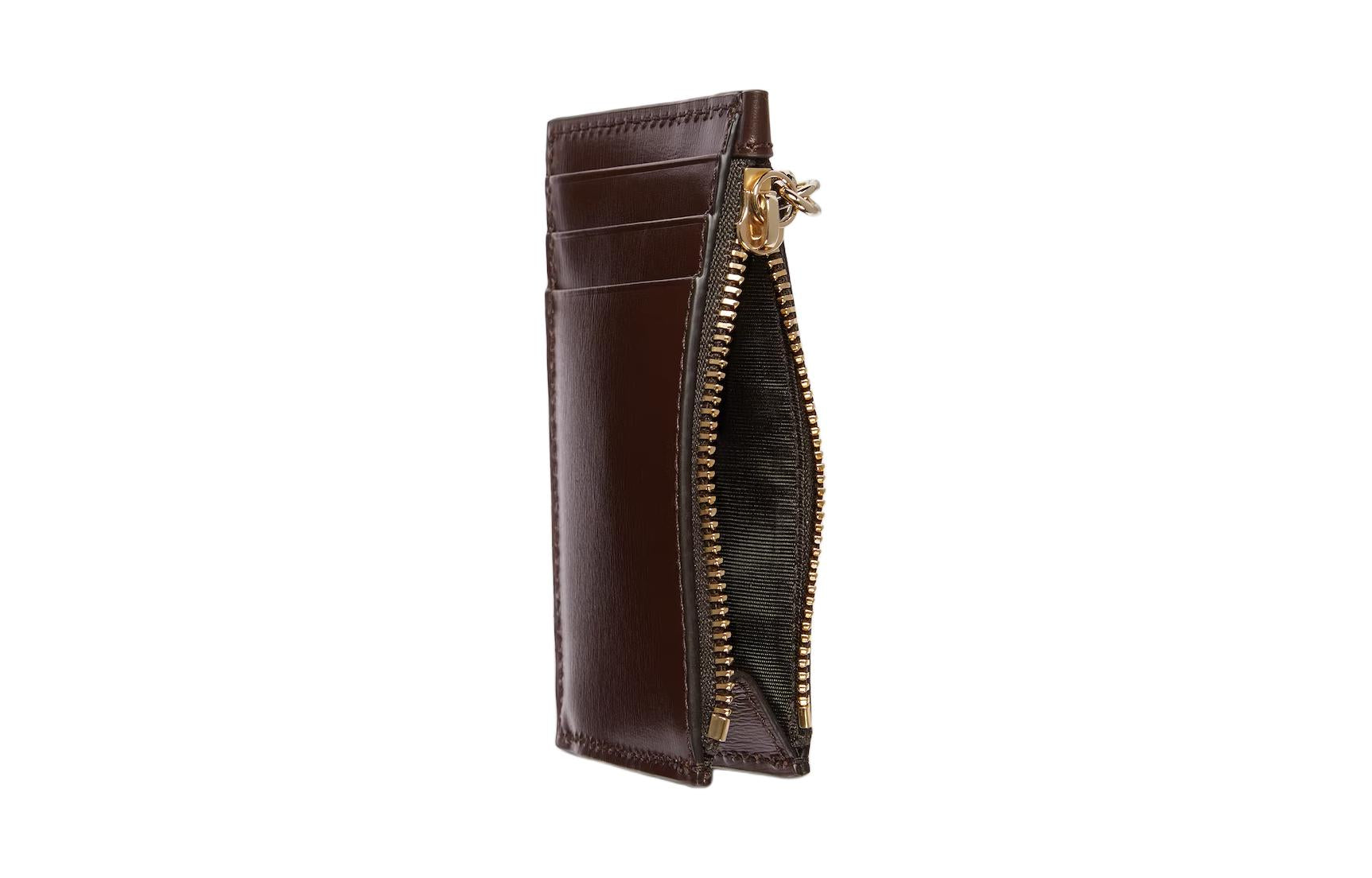 (WMNS) Gucci Luce Card Case Wallet 'Beige Ebony Canvas' 790033-FADHW-9742