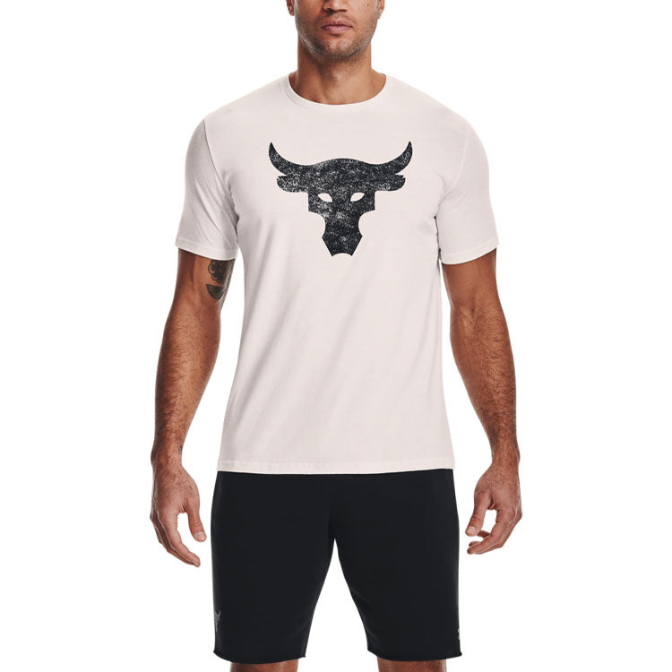 Under Armour Project Rock Brahma Bull Short Sleeve T-shirt 'Beige Black' 1361733-112