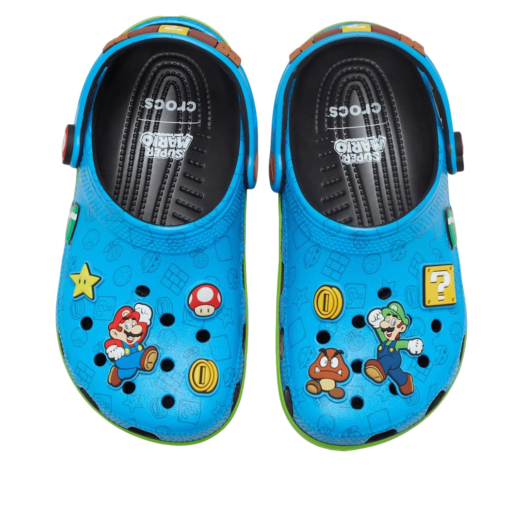 (GS) Crocs x Super Mario Classic Clog 'Blue' 212139-90H