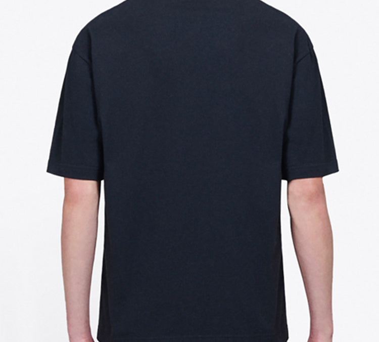 Men's Balenciaga Top Model Retro Knit Slim Fit Short Sleeve Black 612966TIV821000