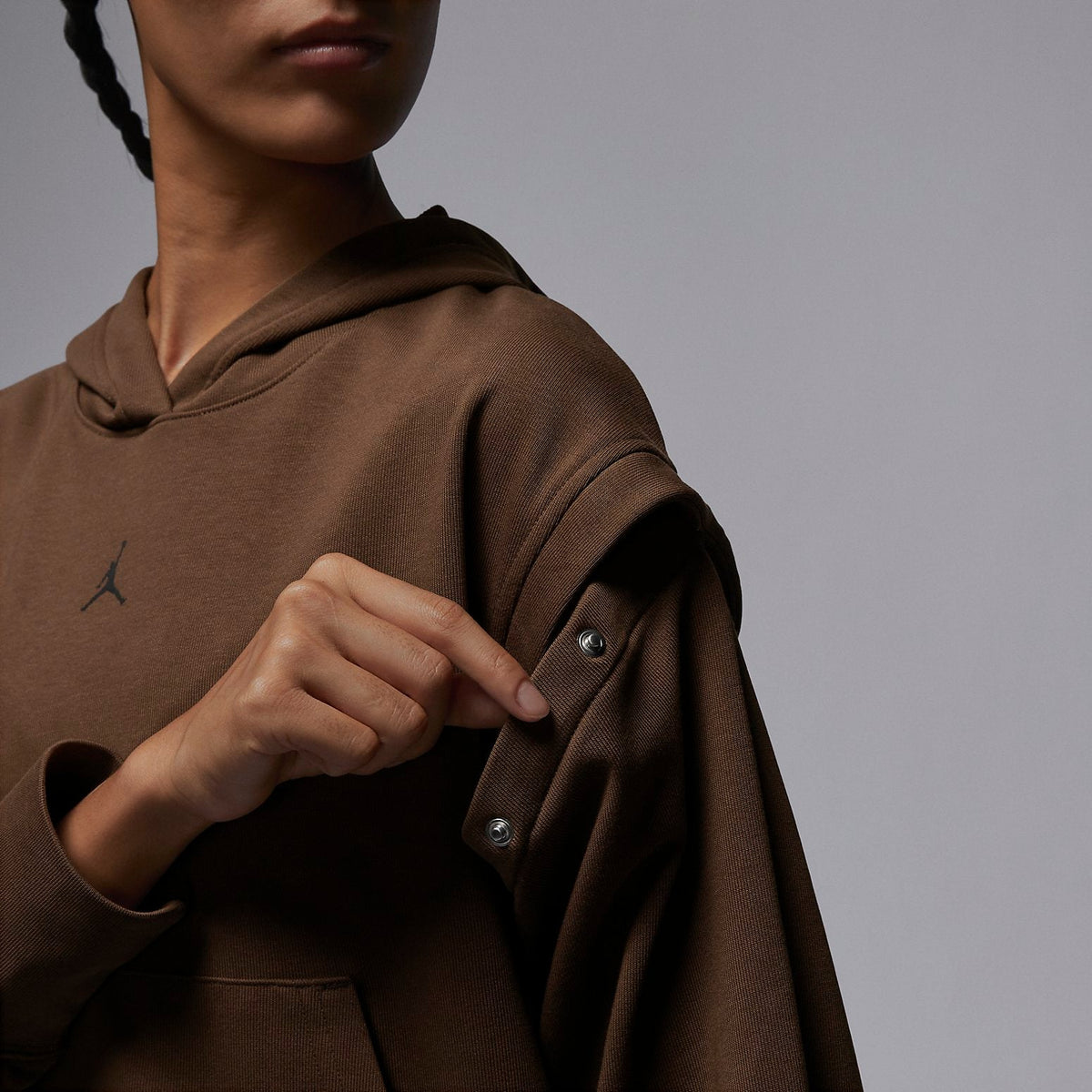 (WMNS) Air Jordan Sport Fleece Hooded Top 'Baroque Brown' FB4610-259