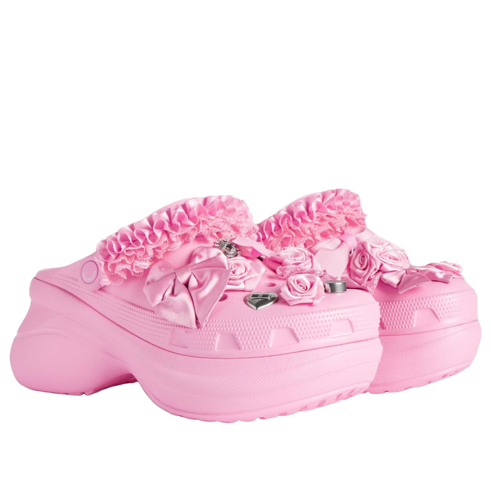 (WMNS) Balenciaga x Crocs Mule Jibbitz 'Light Pink' 720762W0FPA5108