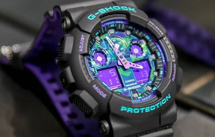 CASIO G-Shock Analog-Digital 'Black' GA-100BL-1A