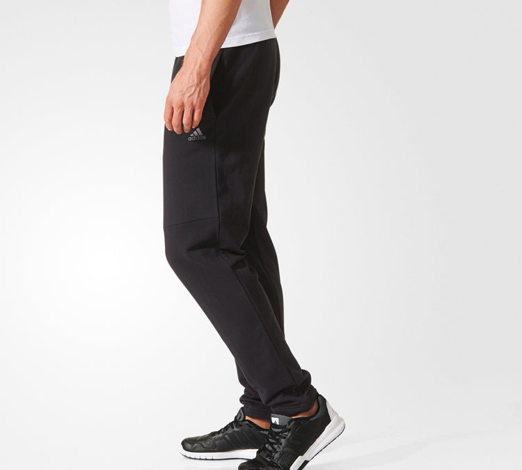 adidas Logo Print Training Knitting Sport Trousers Men's Black BP5453