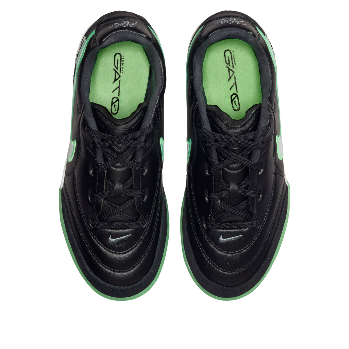 (GS) Nike Jr. Tiempo Streetgato 'Black Illusion Green' IB5039-001