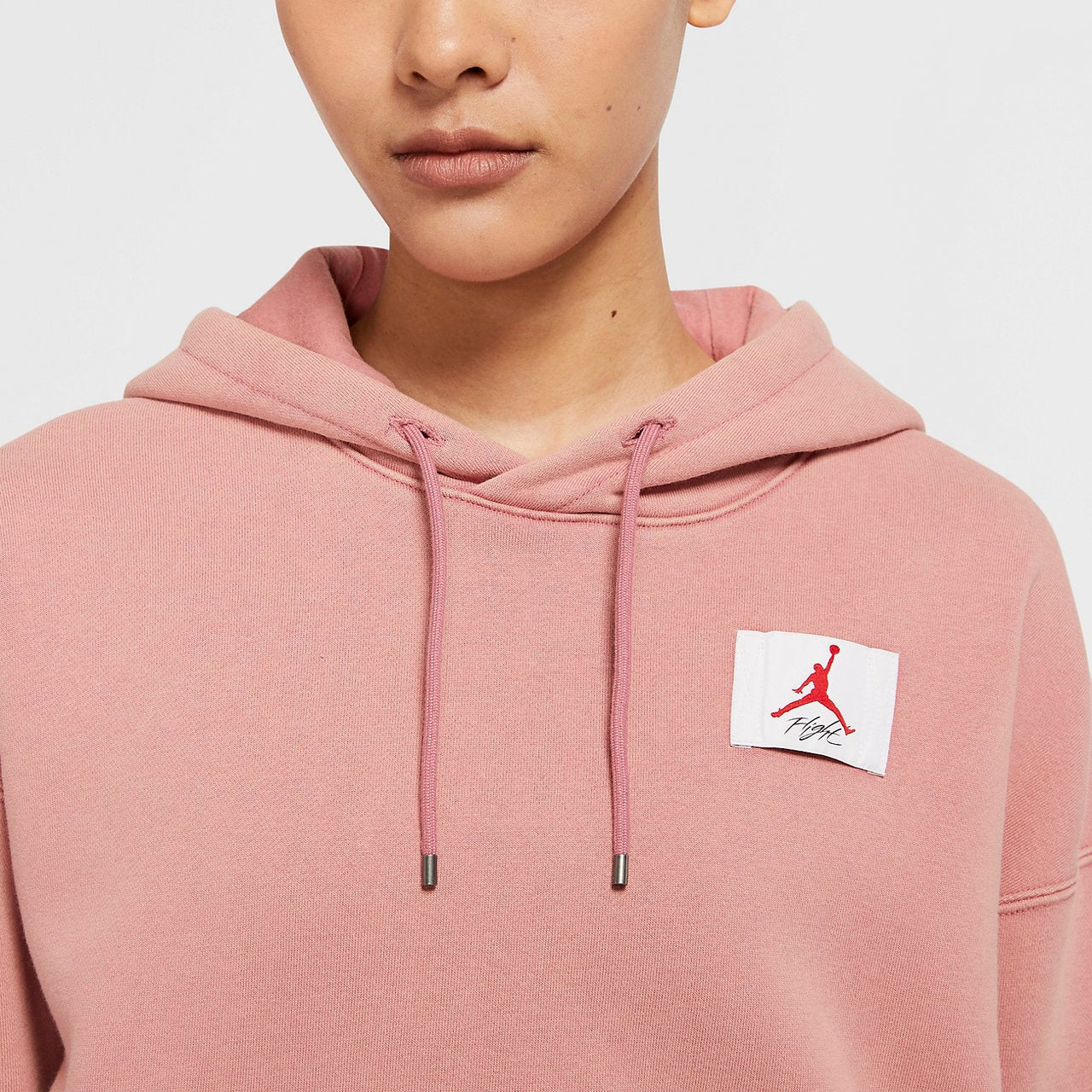 (WMNS) Air Jordan Flight Fleece Pullover 'Pink' CV7738-614