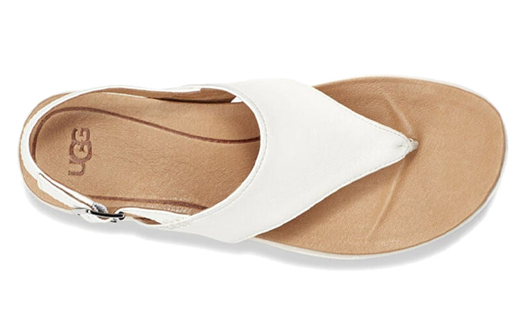 (WMNS) UGG Alessia Cozy Casual Sandals White 1111150-WHT