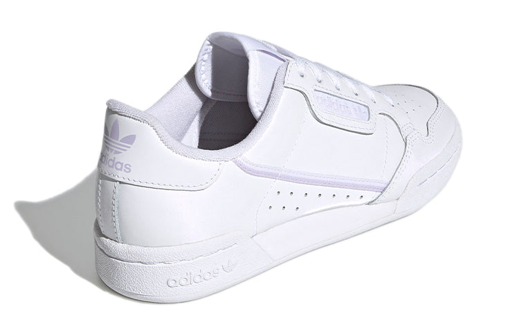 (GS) adidas Continental 80 J 'White Purple' EF5114