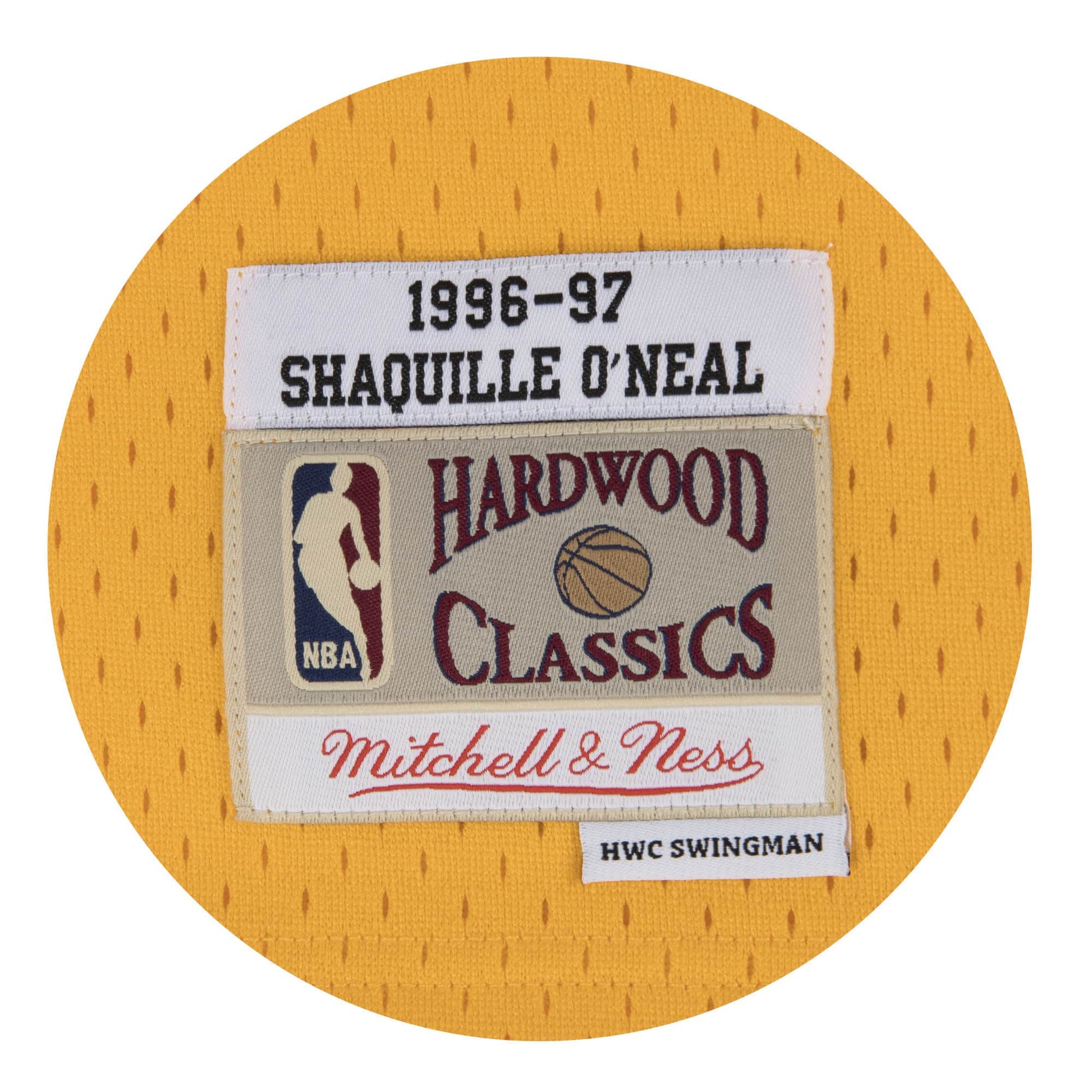Mitchell & Ness x NBA Los Angeles Lakers 1996-97 Home Swingman Jersey 'Shaquille O'Neal 34' SMJYGS18177-LALLTGD96SON