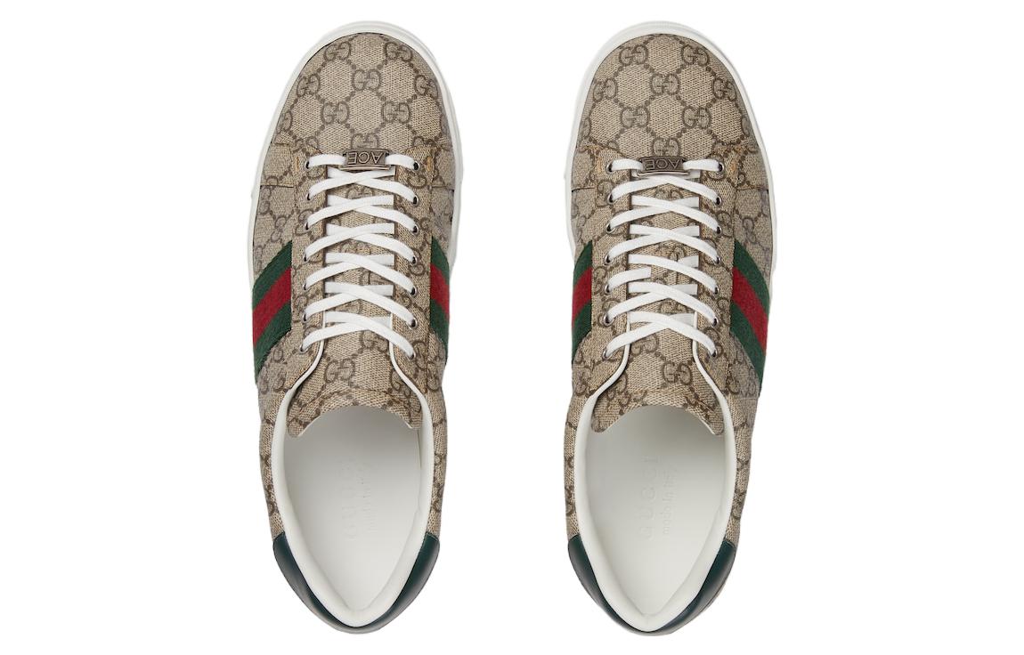 Gucci Ace sneaker with Web 'Beige Ebony' 760775-FACMZ-9746