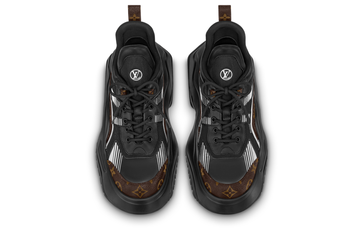 LOUIS VUITTON Archlight 2.0 Platform Sneakers 'Black White with Brown Monogram' 1ABIHC