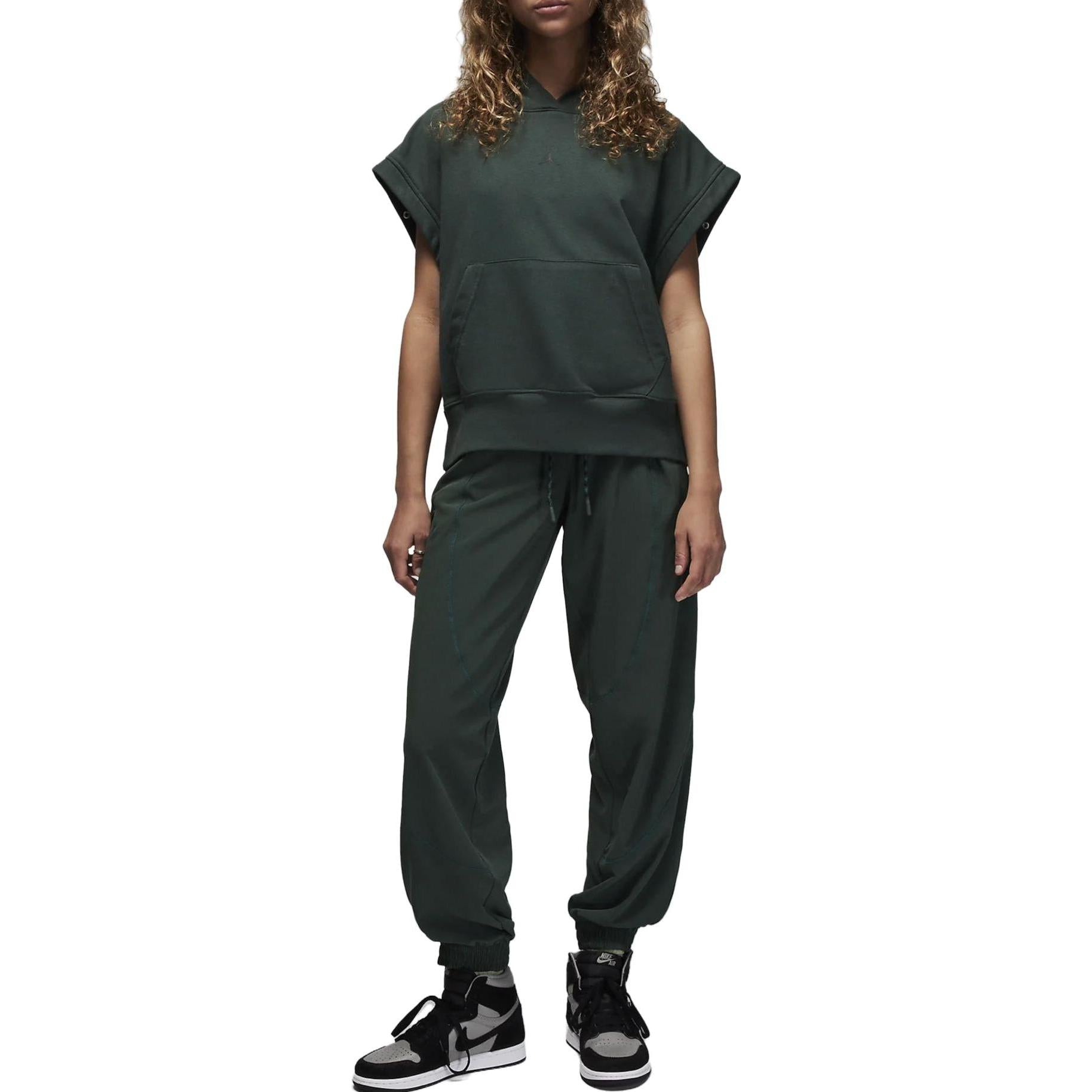 (WMNS) Air Jordan Sport Fleece Hoodie 'Midnight Green' FB4609-316