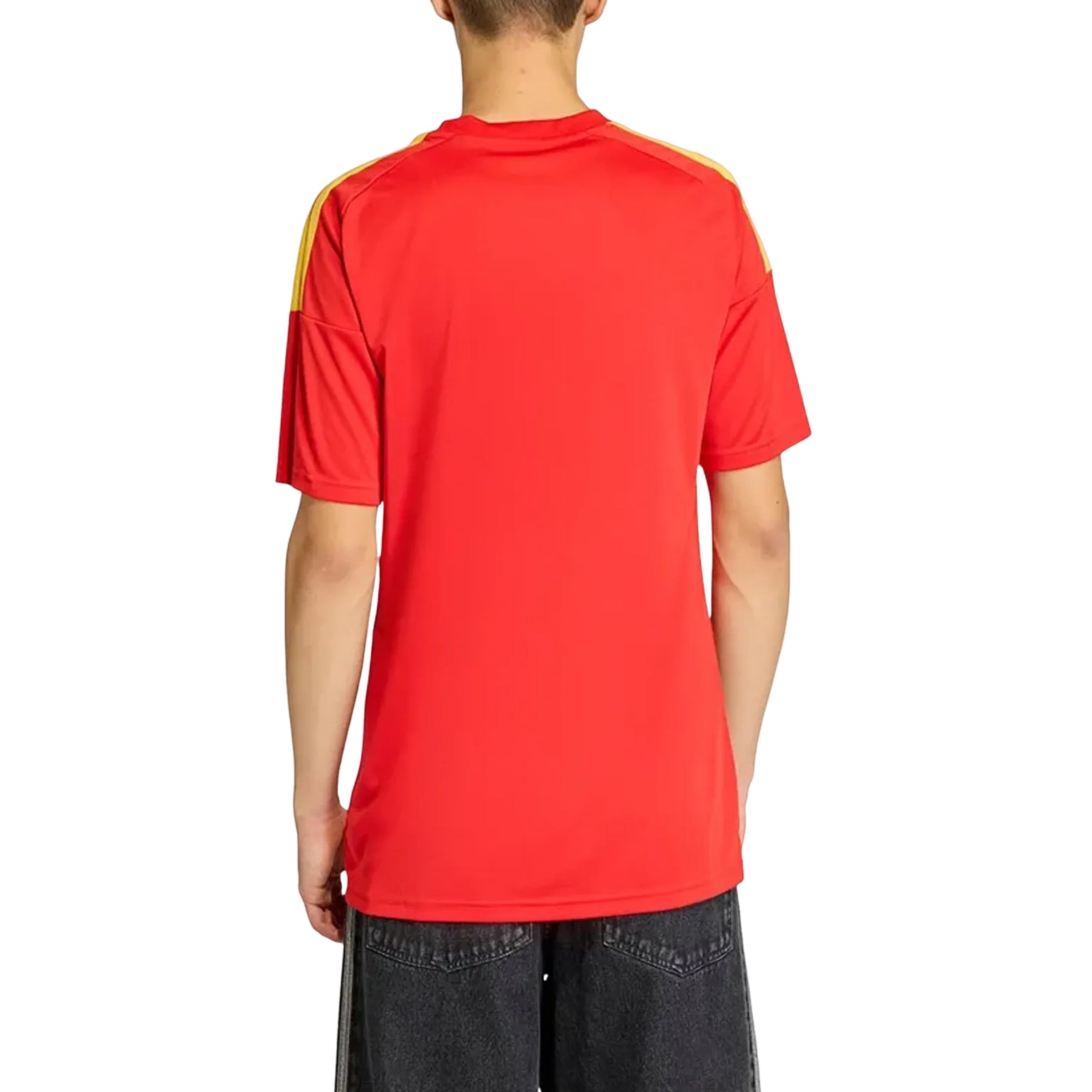 adidas Belgium 26 Home Fan Jersey Asia Sizing 'Red Bold Gold' JZ5990