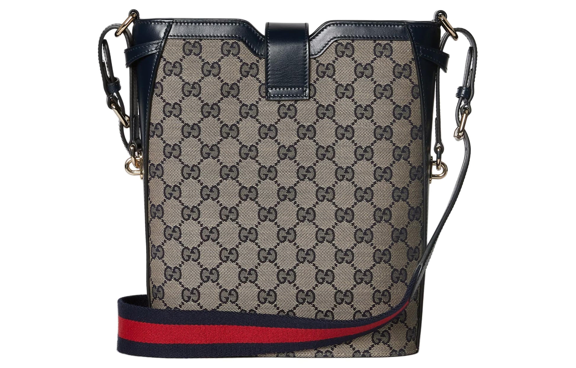 (WMNS) Gucci Original GG Medium Bucket Bag 'Beige Blue Canvas' 782911-FADAC-8559