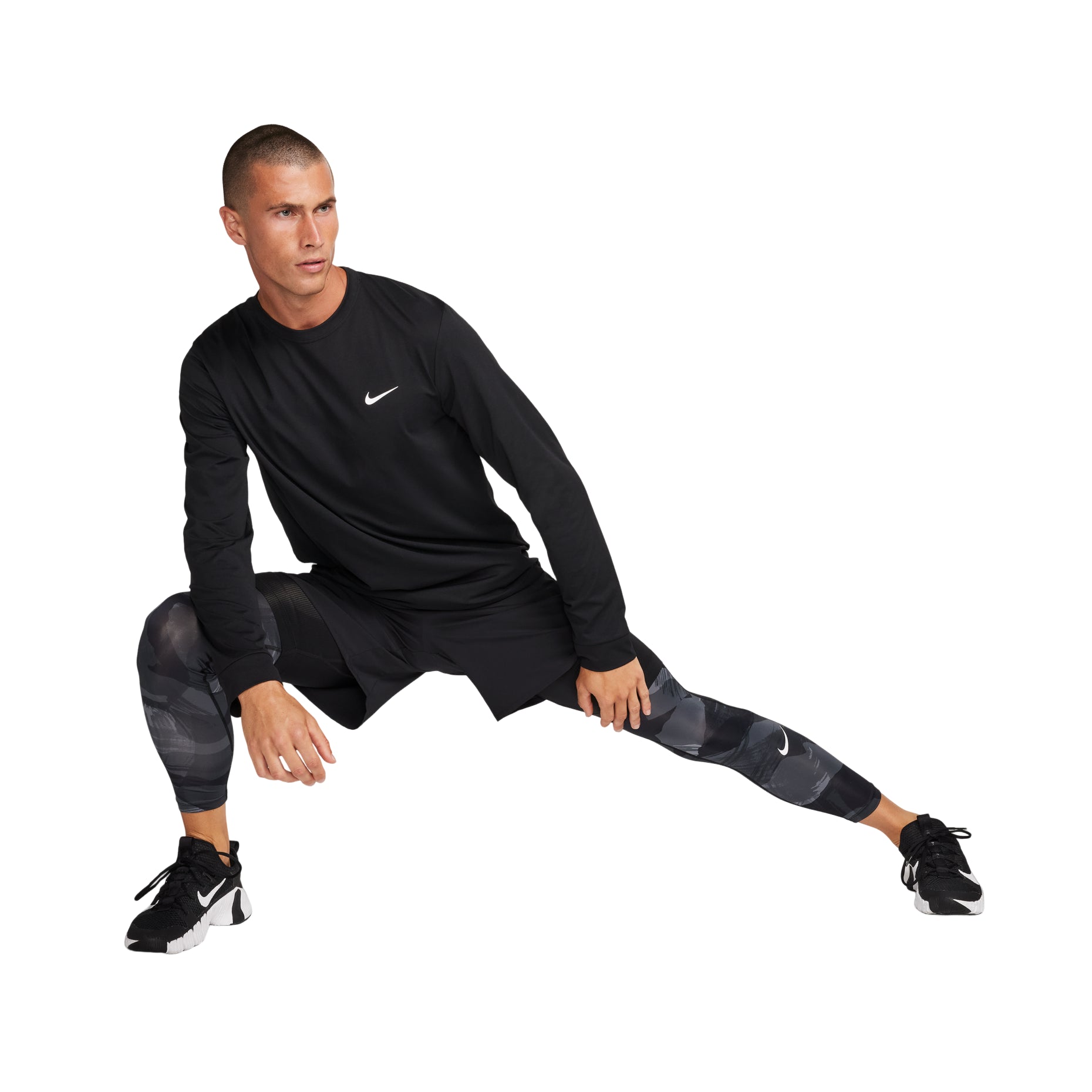 Nike Dri-FIT UV Hyverse Long-Sleeve Fitness Top 'Black' FB8584-010