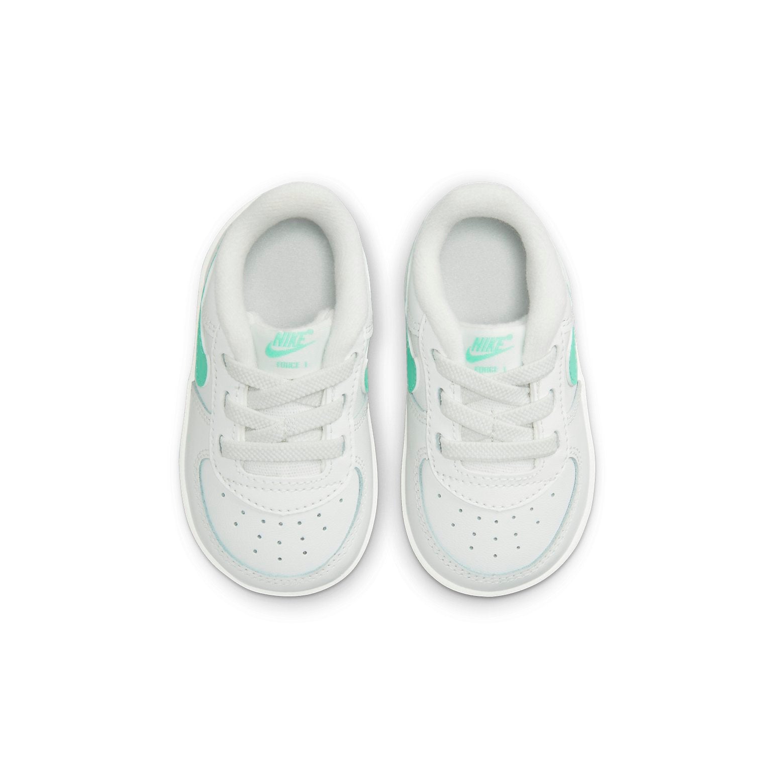 (TD) Nike Force 1 Baby Crib Booties 'White Emerald Rise' DQ0364-104