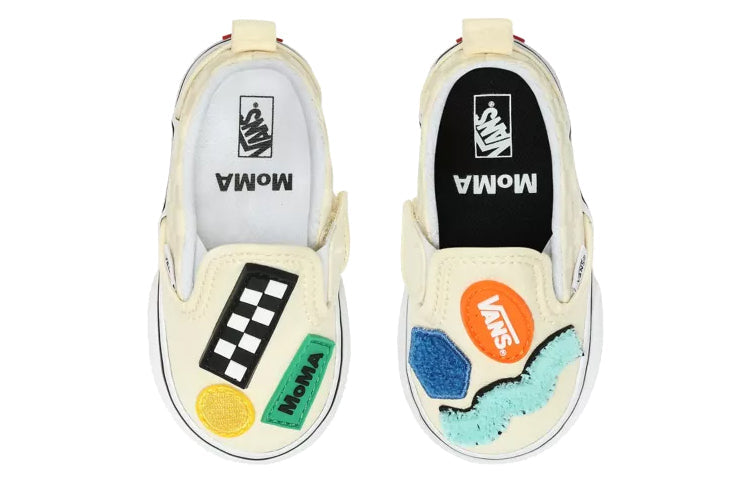 (TD) Vans MoMA Classic Slip-On 'Cream' VN0A34880IC