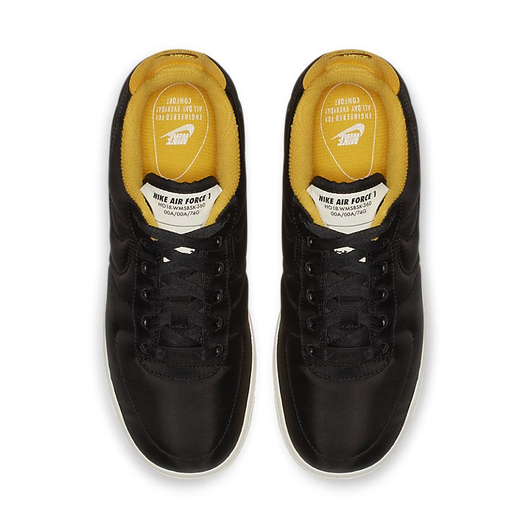 (WMNS) Nike Air Force 1 '07 LX 'Black Yellow Ochre' 898889-011