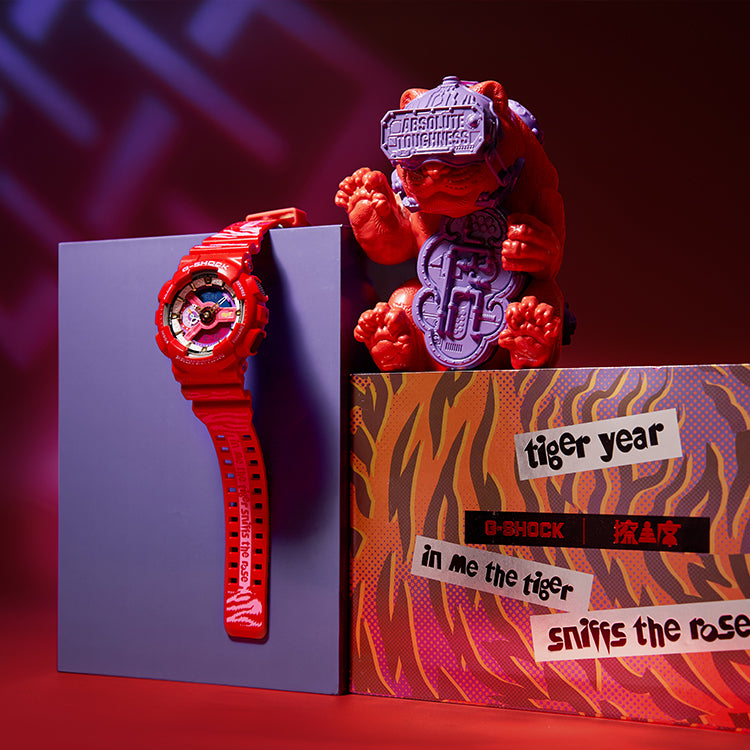 CASIO G-Shock Analog-Digital 'Red' GA-110CCA21-4PFC
