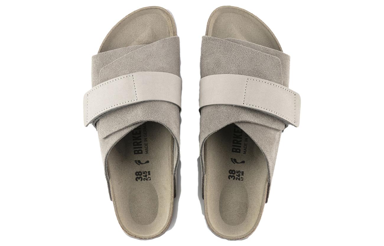 Birkenstock Kyoto Nubuck/Suede Leather Narrow Fit 'Stone Coin' 1020737