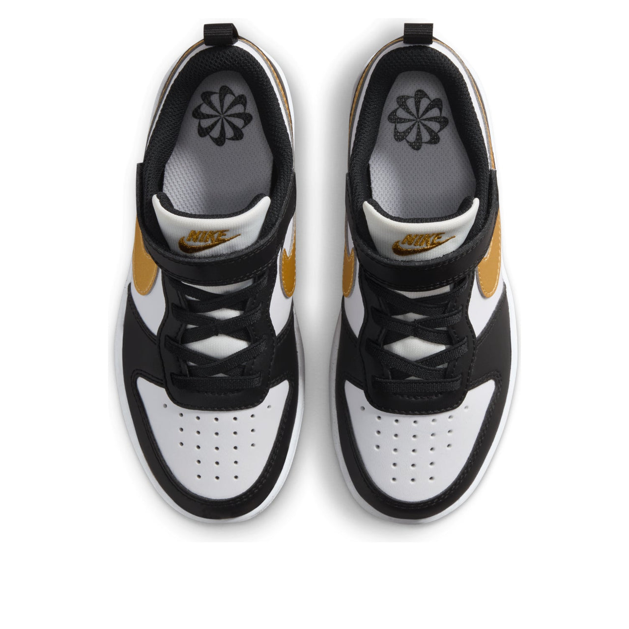(PS) Nike Court Borough Low Recraft 'Black White Metallic Gold' DV5457-008