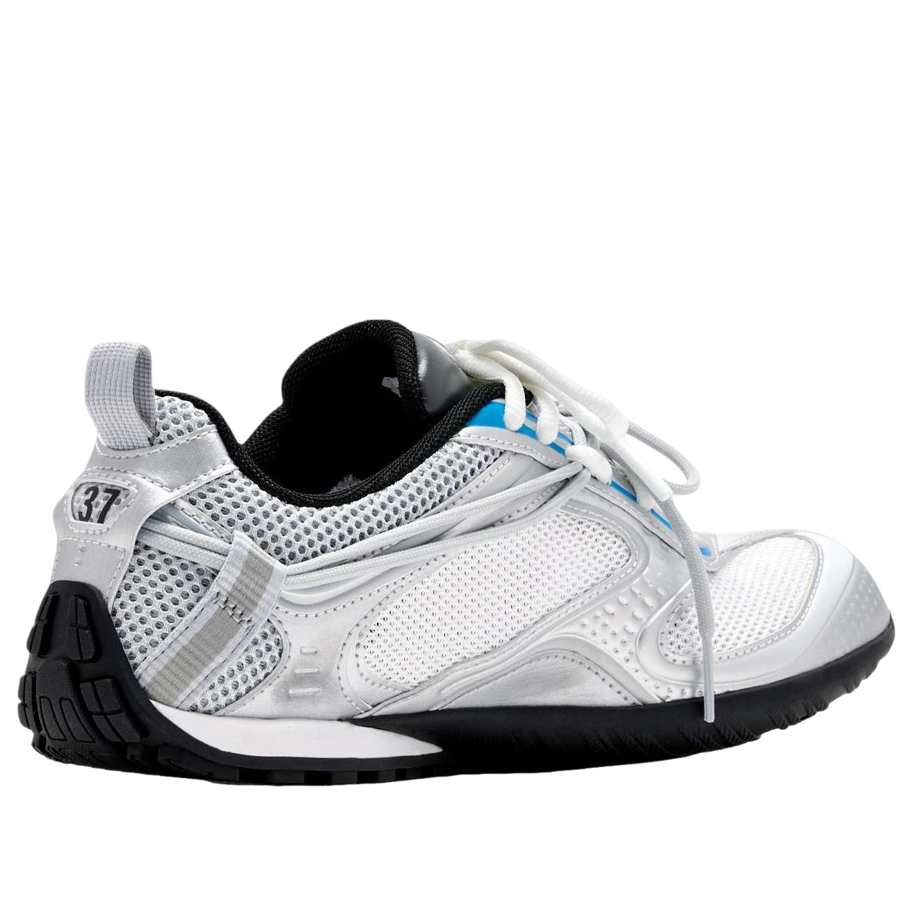 (WMNS) Balenciaga Radar Gradient Lines Sneaker 'White Grey Silver Black Blue' 865704WSTGL9114