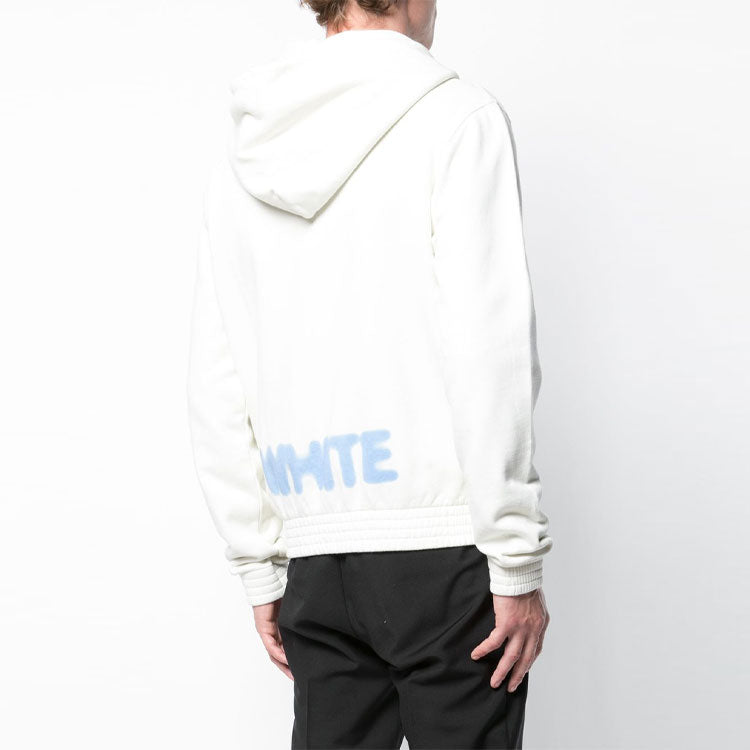 Men's Off-White Logo Zipper White OMBB033E181920060231