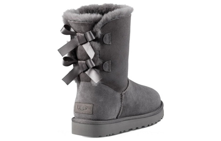 (WMNS) UGG Bailey Bow II Boot 'Grey' 1016225-GRY