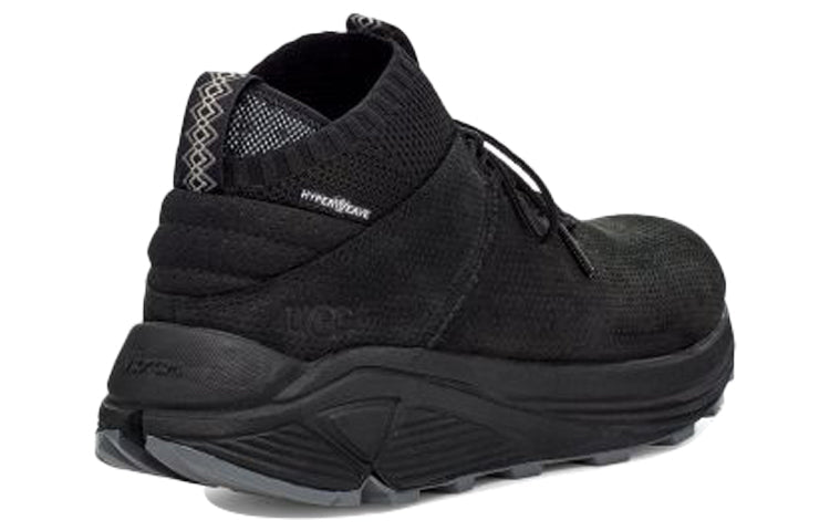 UGG Miwo Cowhide Breathable Mesh Sports Shoe Black 1108039-BTNL