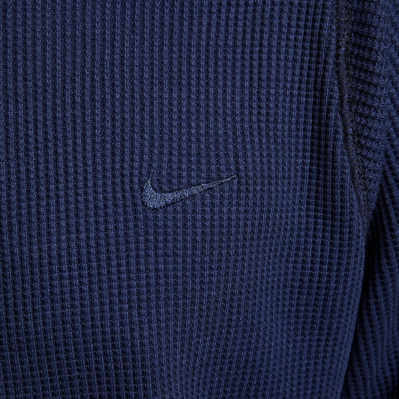 Nike Long-Sleeve Heavyweight Waffle Top 'Dark Obsidian' DX0894-451