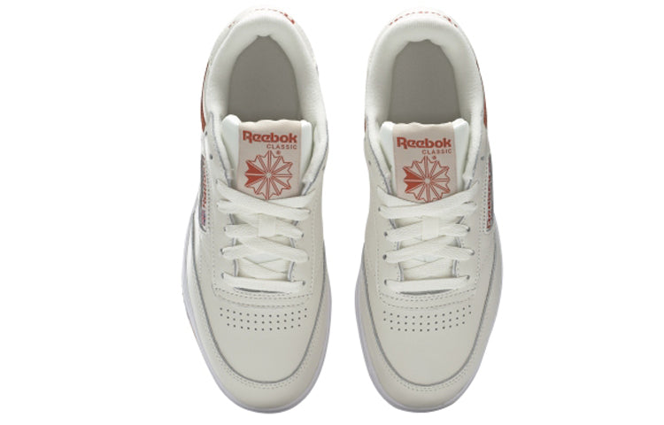 (WMNS) Reebok Club C Double Shoes White/Brown FW3622