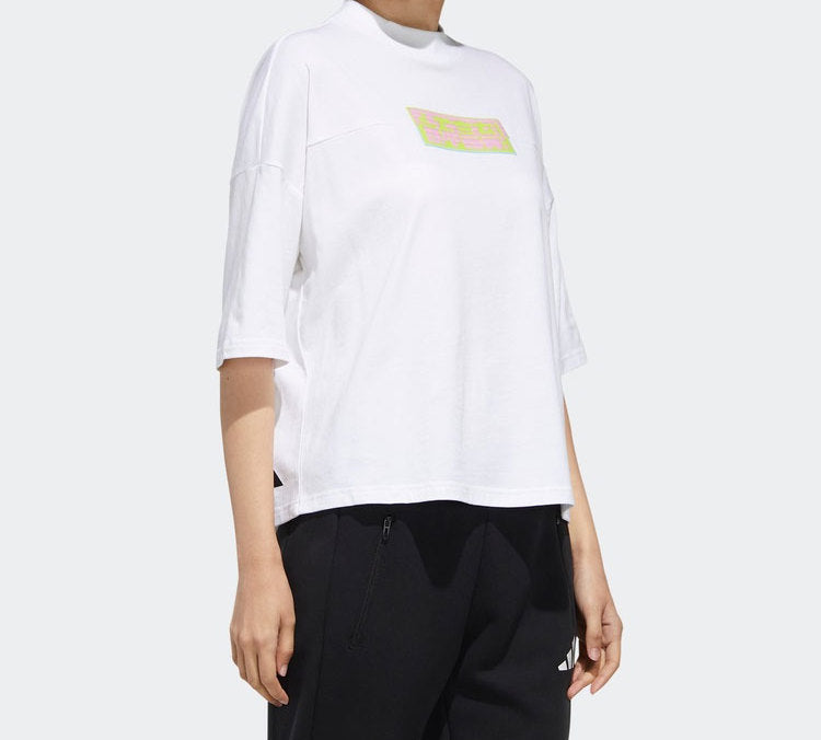 (WMNS) adidas GFX T CHINESE  Short Sleeve White FT2859