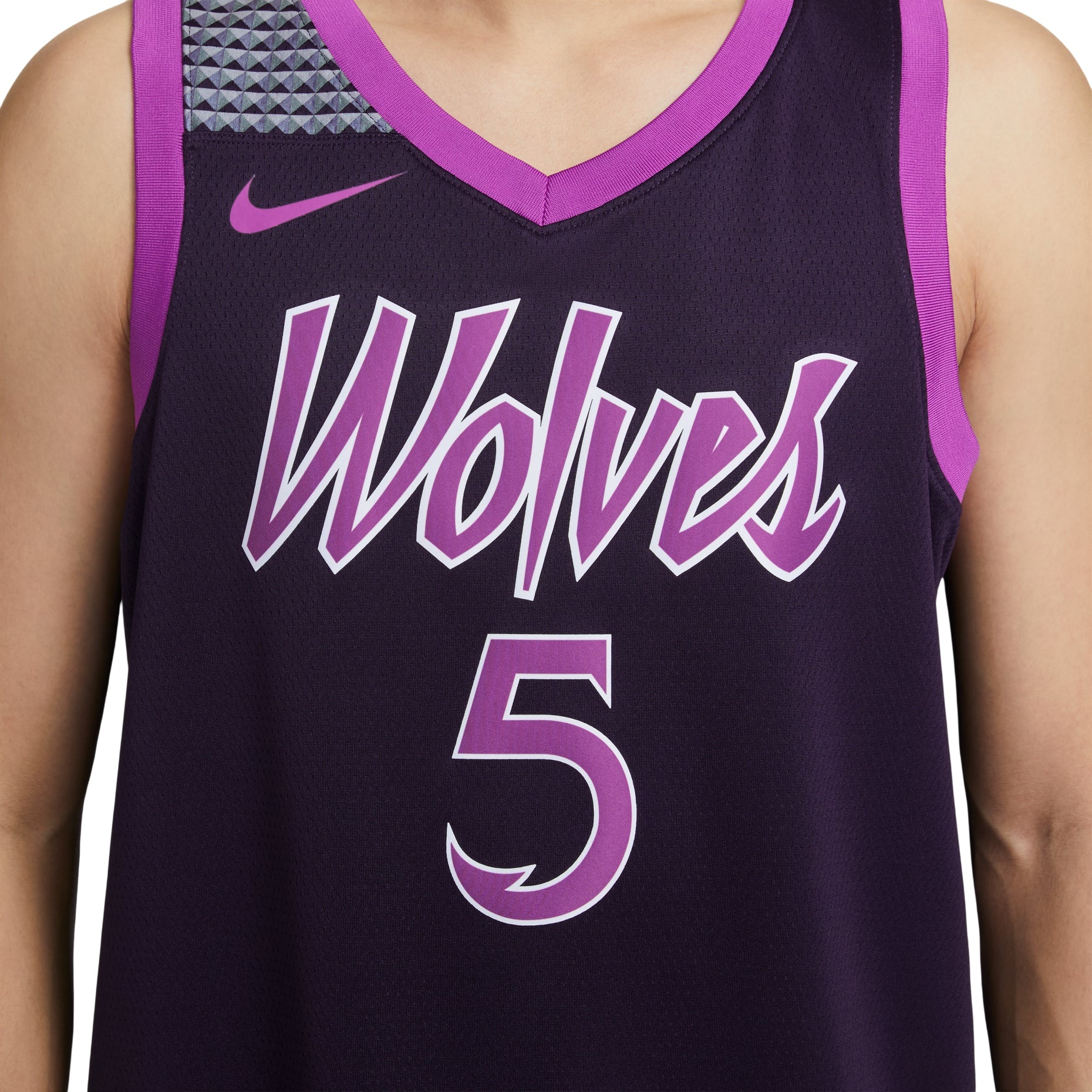 Nike NBA Anthony Edwards Minnesota Timberwolves City Edition Swingman Jersey 'Purple Dynasty' HM6334-525