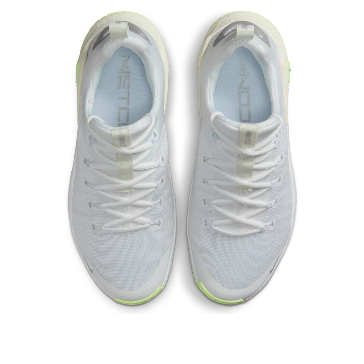 (WMNS) Nike Free Metcon 6 'White Metallic Silver Barely Volt' FJ7126-108