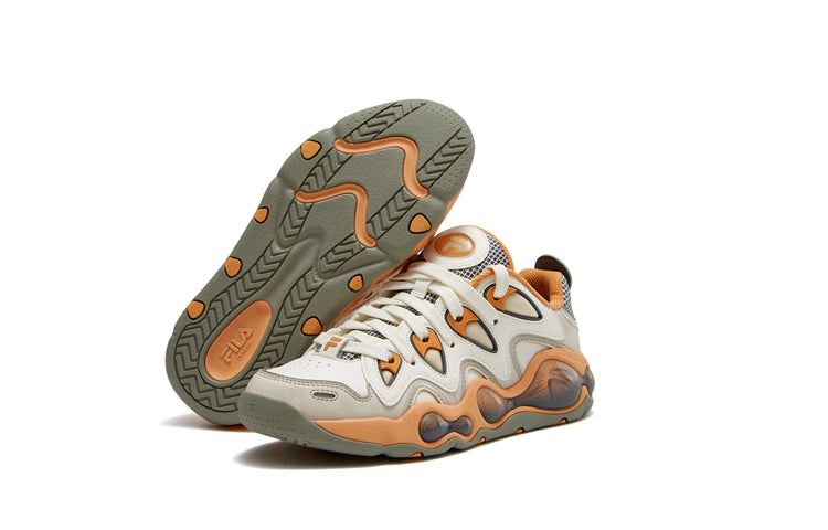 (WMNS) FILA FUSION VERTICAL Basketball Shoes 'White Orange' T12W343207FAS